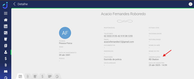 Pessoas e Rd station